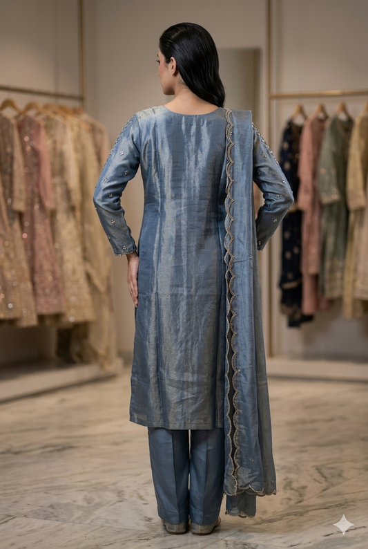 Kurti Set With Mirror Work | Ladies Wear