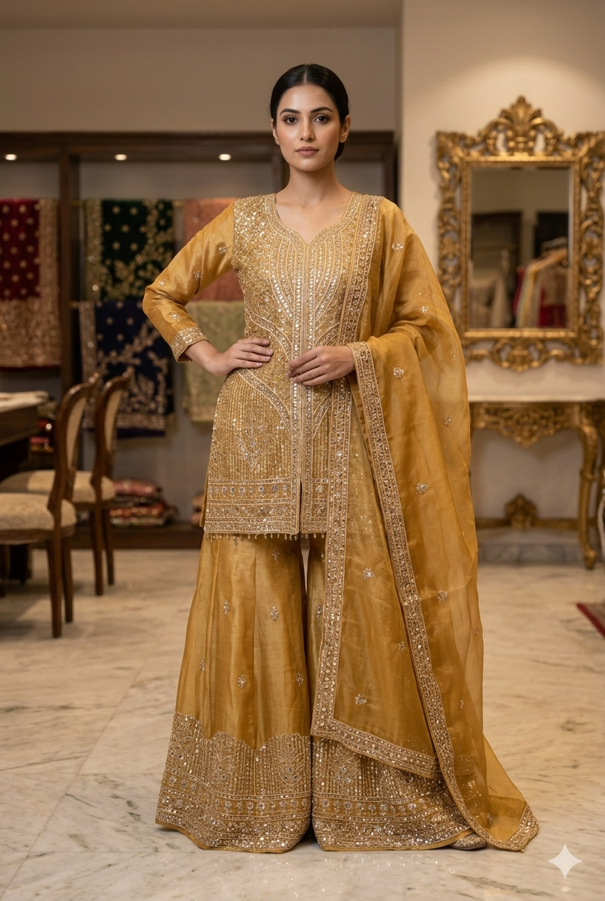 Premium Designer Pakistani Plazo For Women | Ladies Wear
