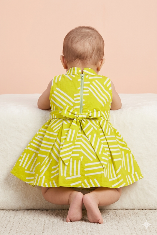 Baby Girl Yellow Cotton Frock