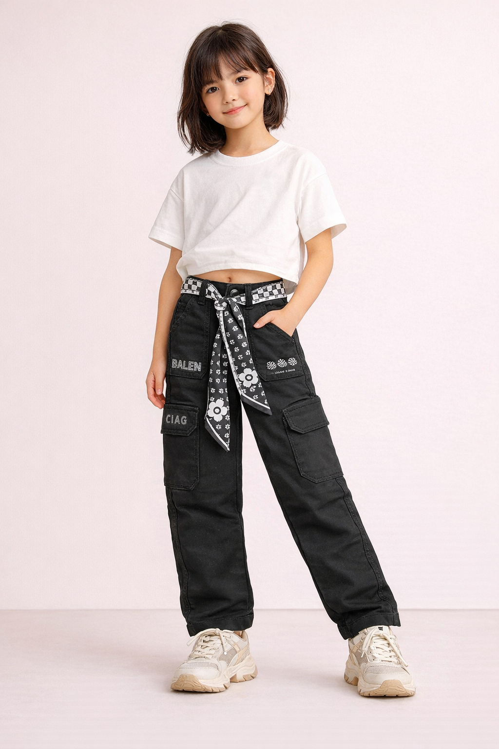 New Galaxy Garments Girls Pants Regular Fit Pants | Trendy & Comfortable Bottom wear