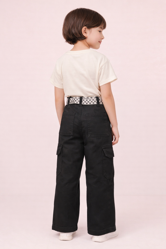 New Galaxy Garments Girls Pants Regular Fit Pants | Trendy & Comfortable Bottom wear
