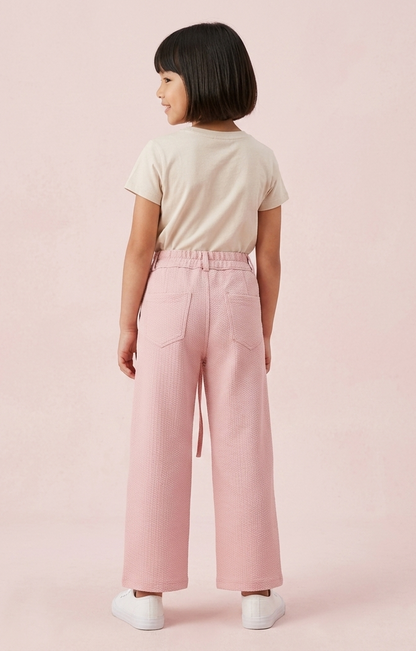 Net Work Pokemon | New Galaxy Garments Girls Solid Casual Pants | Soft Fabric Everyday Wear