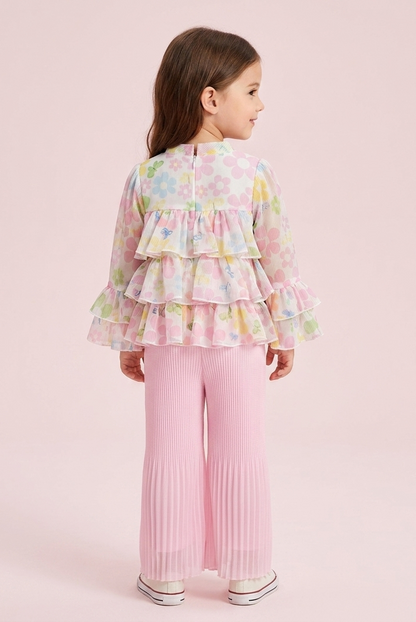 Little Dolly Dress up your little girls Top and pant Ethnic Gown | Premium Occasion Wear