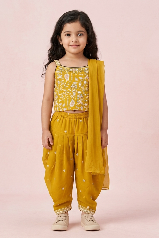 Km. Kids creation Girls Ethnic Gown | Premium Occasion Wear