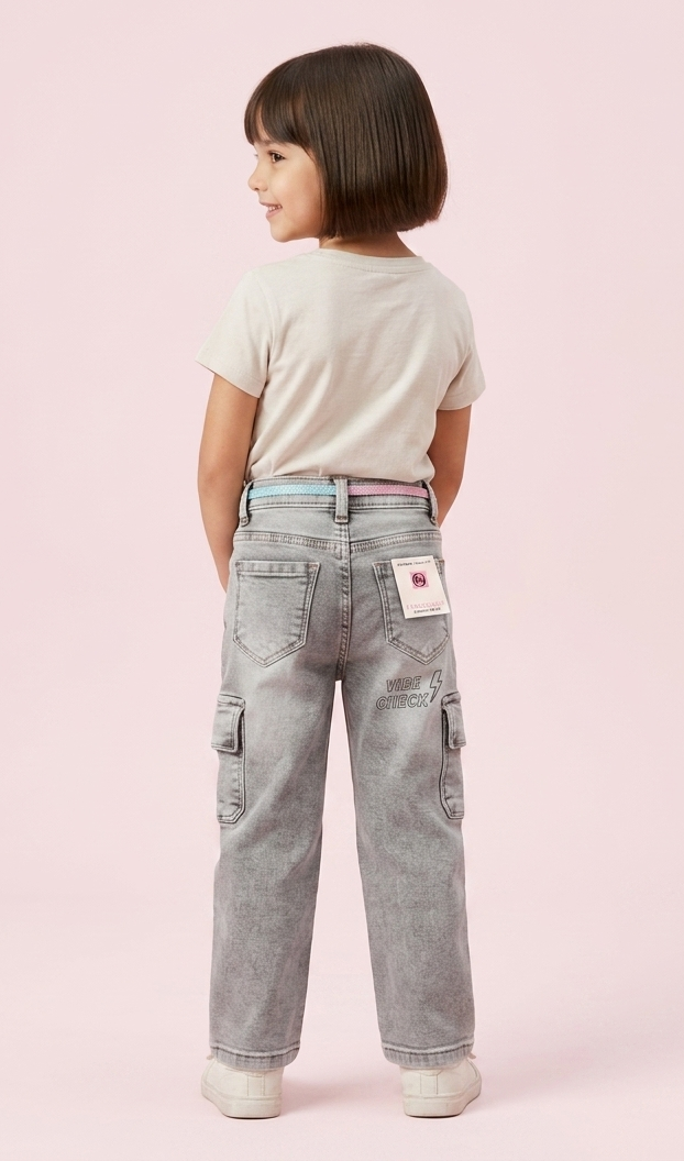 Fashion Air's Authentic Brand | New Galaxy Garments Girls Stretchable Pants | Smart Fit & Modern Style