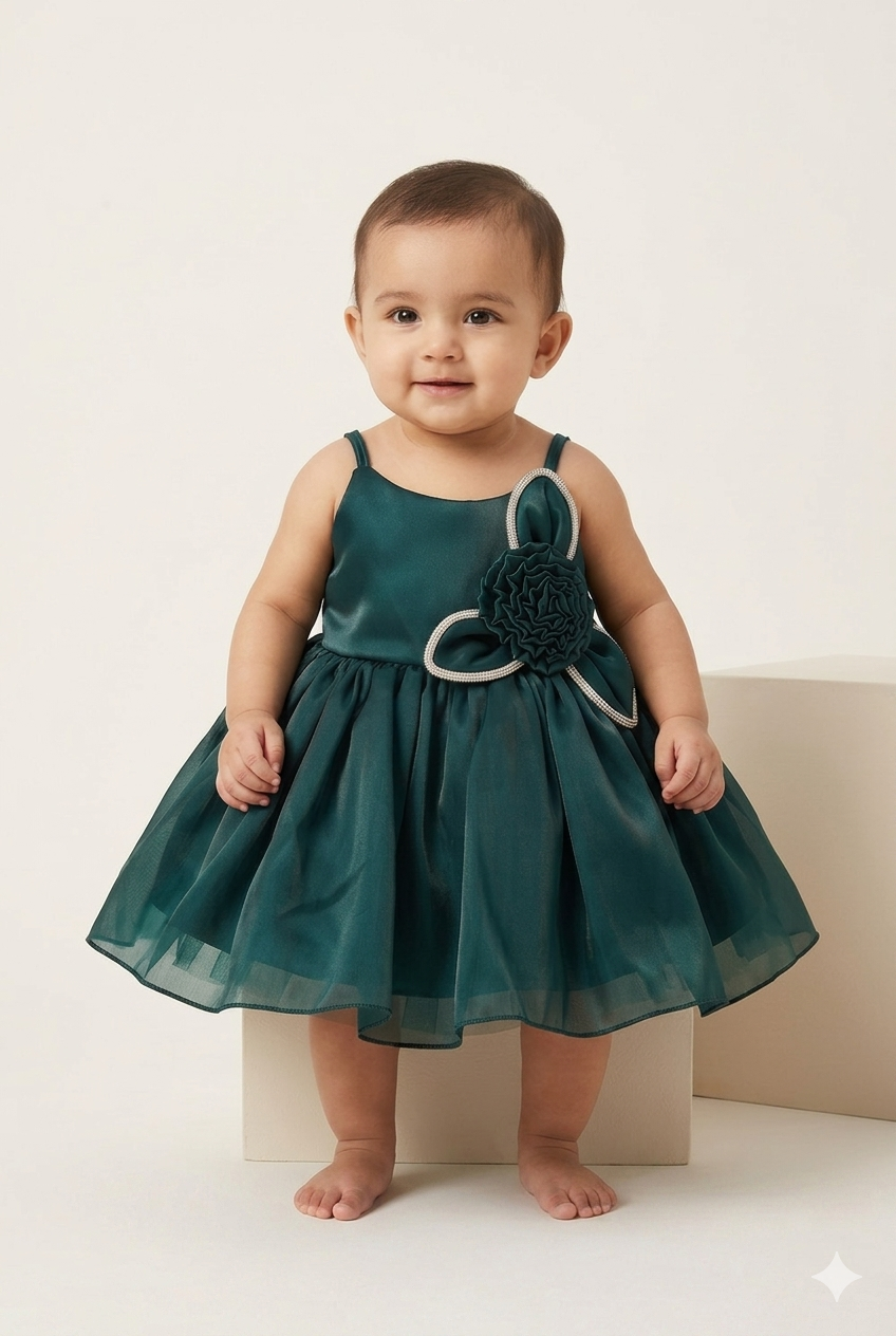 Baby Girl Elegant Red Frock