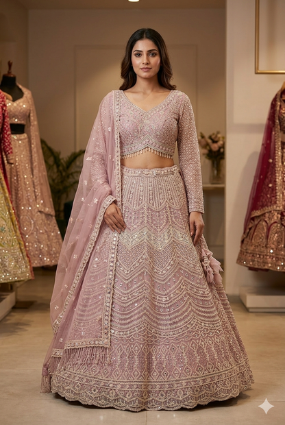 Women Lehenga Choli with Heavy Handwork | Ladies Wear
