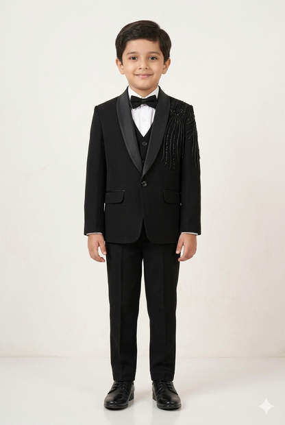 Kids Designer Coat Pant 5-Piece Set with Handwork | Kid's Wear