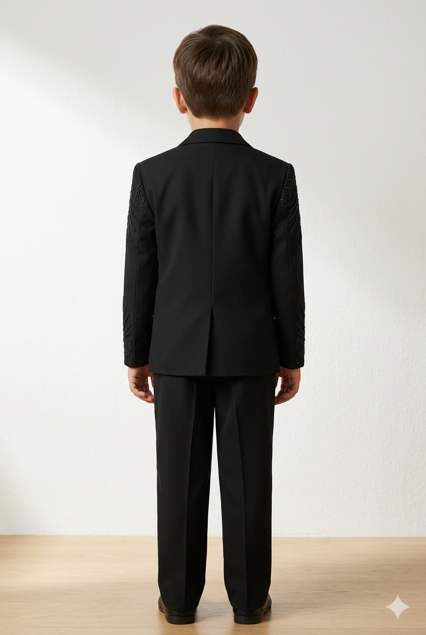 Kids Designer Coat Pant 5-Piece Set with Handwork | Kid's Wear