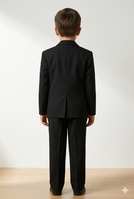 Kids Designer Coat Pant 5-Piece Set with Handwork | Kid's Wear