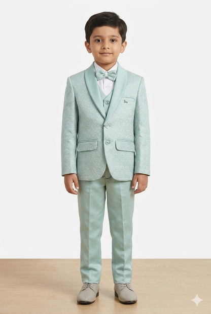 kid's Designer Mint Green Coat Pant