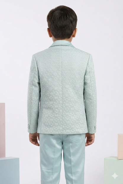 kid's Designer Mint Green Coat Pant