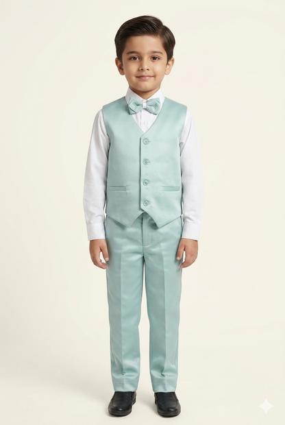 kid's Designer Mint Green Coat Pant