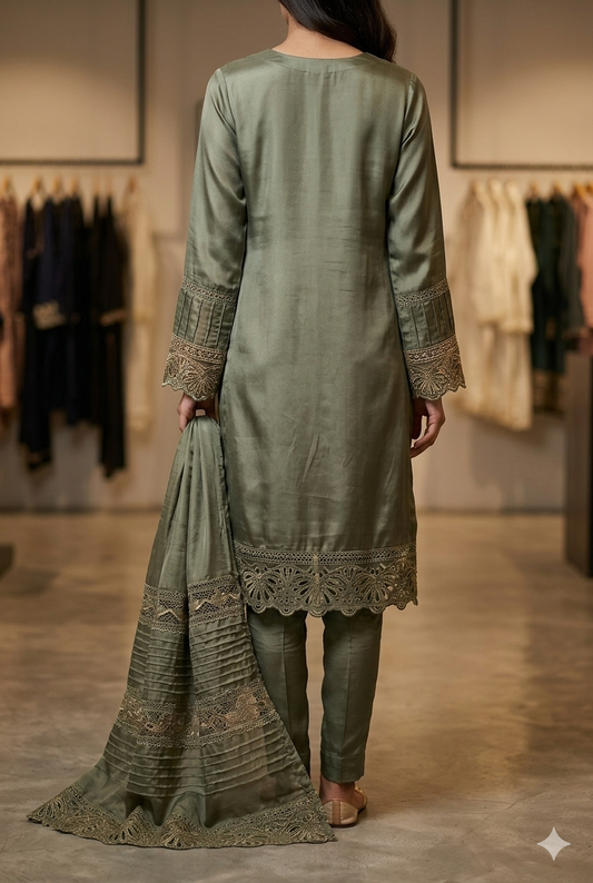 Women Pakistani Kurti Set With Hand Work | Ladies Wear