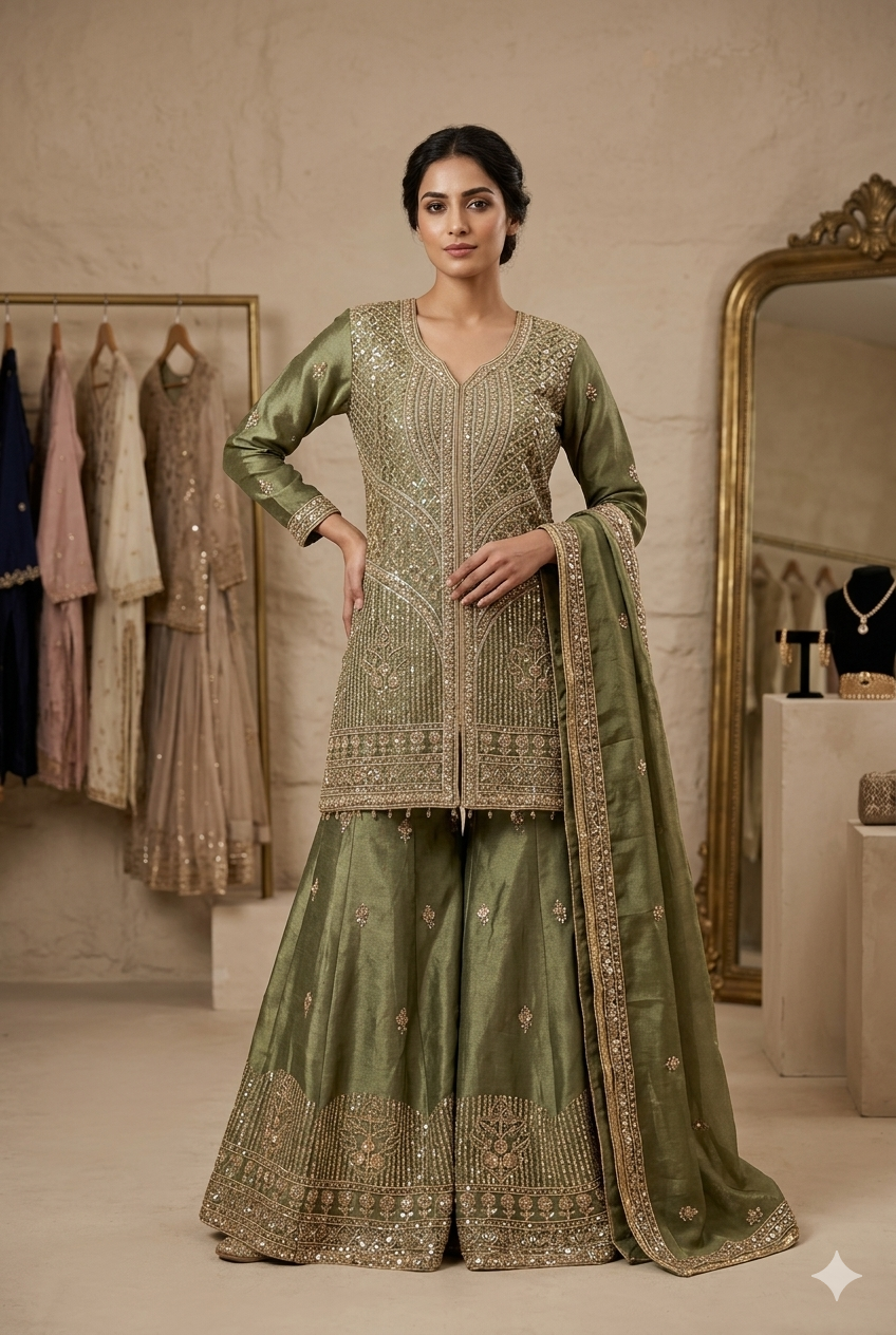 Premium Designer Pakistani Plazo For Women | Ladies Wear