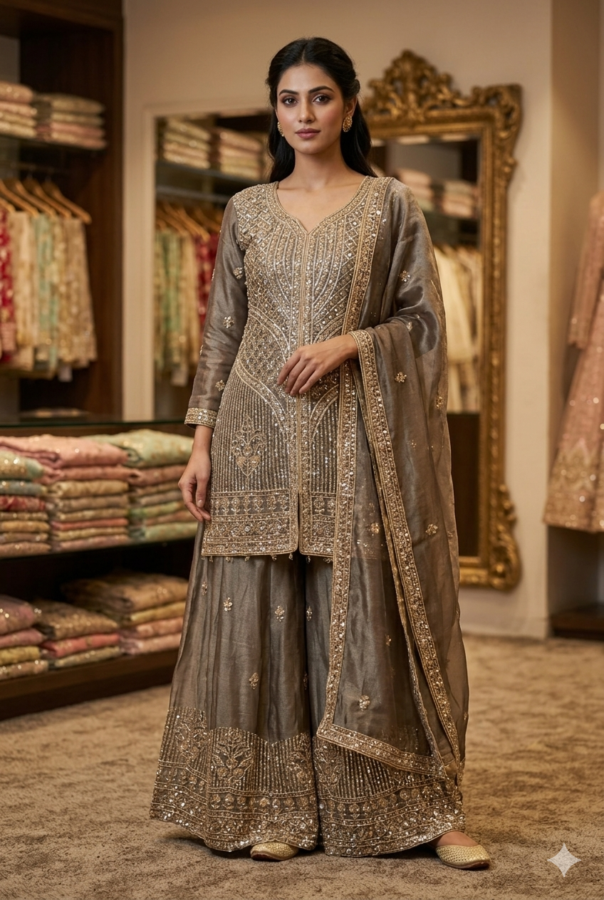 Premium Designer Pakistani Plazo For Women | Ladies Wear