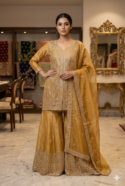 Premium Designer Pakistani Plazo For Women | Ladies Wear