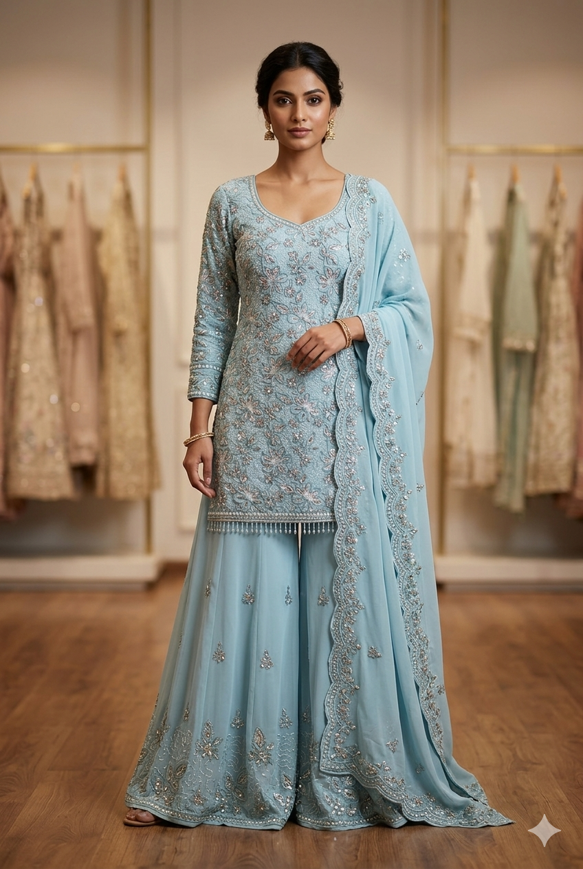 Designer Sharara Set | Ladies Wear