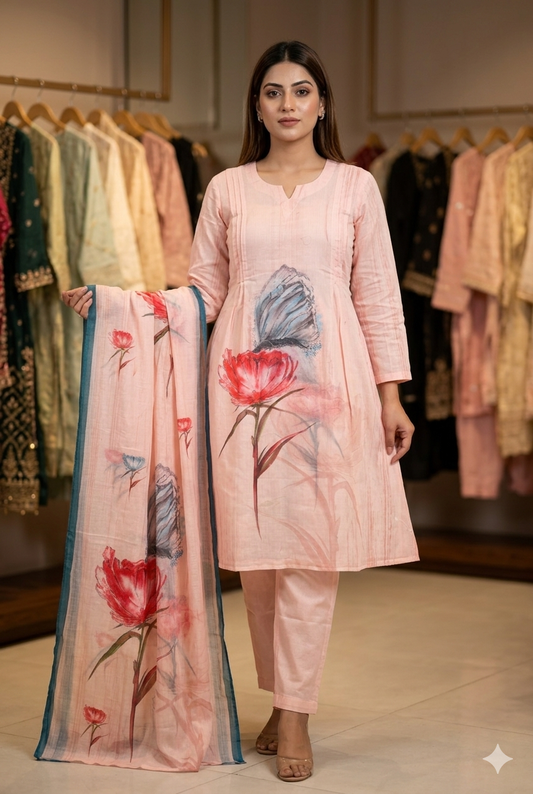 Cotton Kurti Set