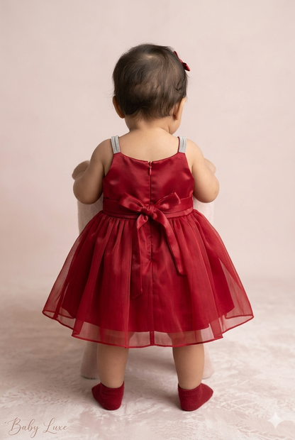 Baby Girl Elegant Red Frock kid
