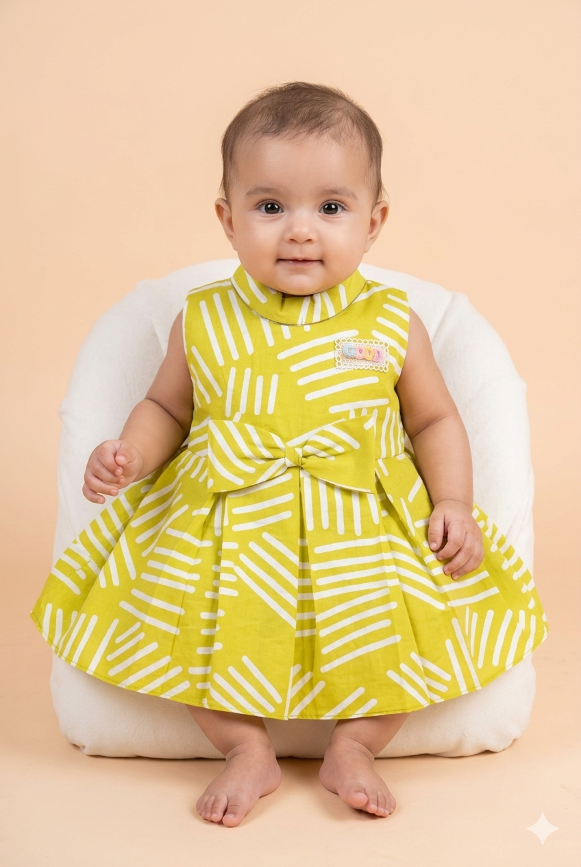 Baby Girl Yellow Cotton Frock