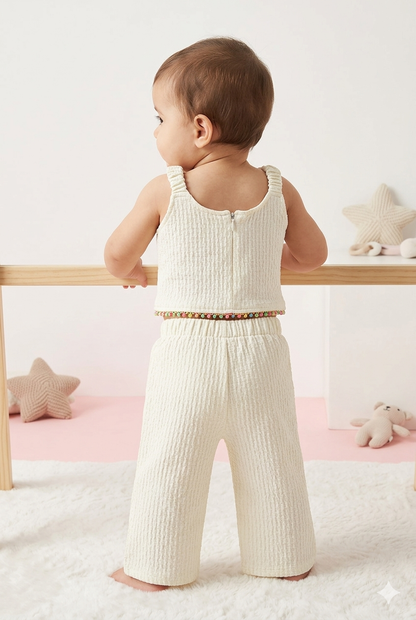 Baby Girl White Floral Co-ord Set