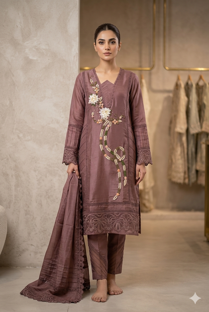 Women Pakistani Kurti Set With Hand Work | Ladies Wear