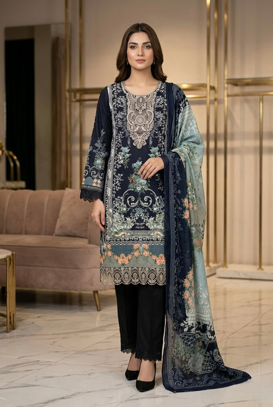Printed Cotton Pakistani Kurti Set with Dupatta