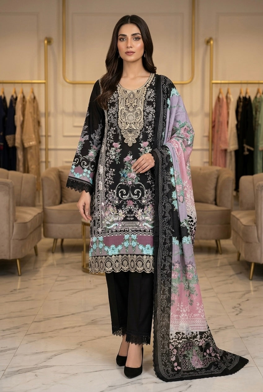 Printed Cotton Pakistani Kurti Set with Dupatta