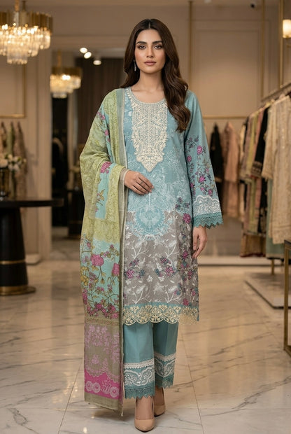 Printed Cotton Pakistani Kurti Set with Dupatta