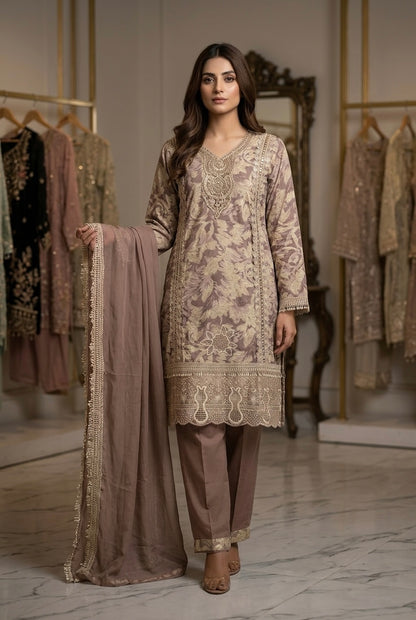 Printed Cotton Pakistani Kurti Set with Dupatta