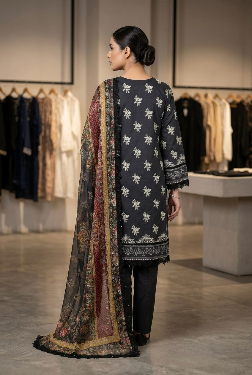 Printed Cotton Pakistani Kurti Set with Dupatta
